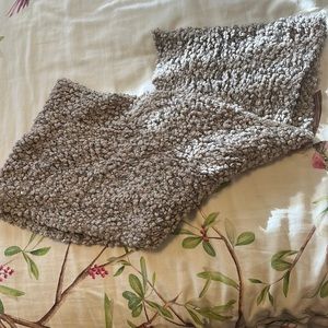 Anthropologie light grey sequined eternity scarf